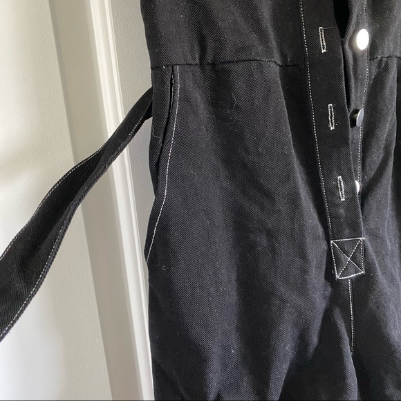 Black denim romper - Picture 5 of 10